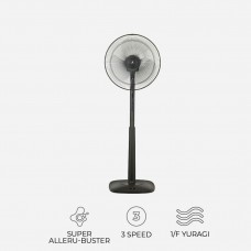 KDK N40HS (Titan Grey) 3-speed Stand Fan (40cm/16”)